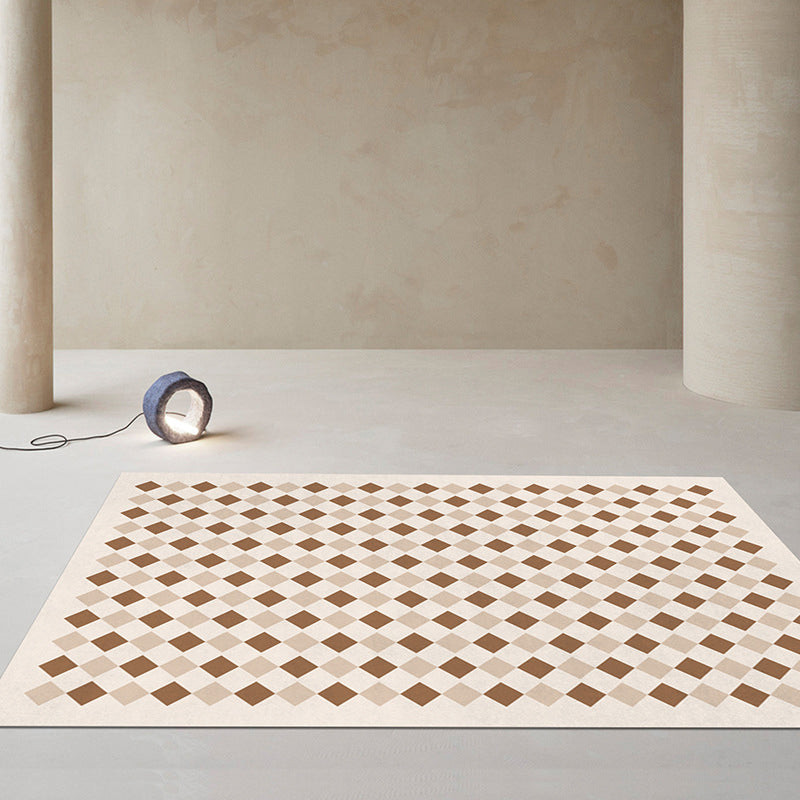 Contemporary Area Rug Geometric Pattern Rug Polyester Stain Resistant Carpet for Living Room