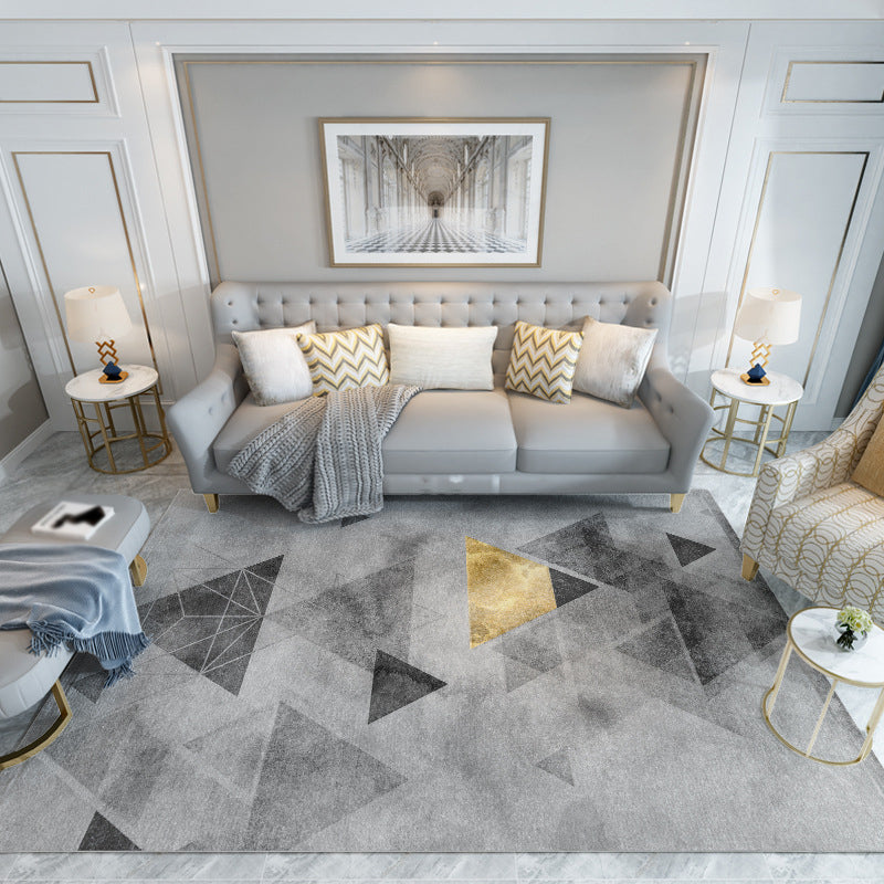 Fancy Modern Rug Blue Fish Indoor Rug Non-Slip Backing Rug for Drawing Room