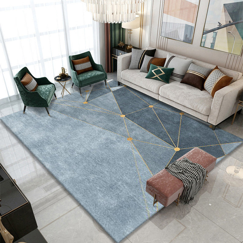 Licht grafisch modern tapijt polyester driehoek tapijt niet-slip achterste tapijt voor woonkamer