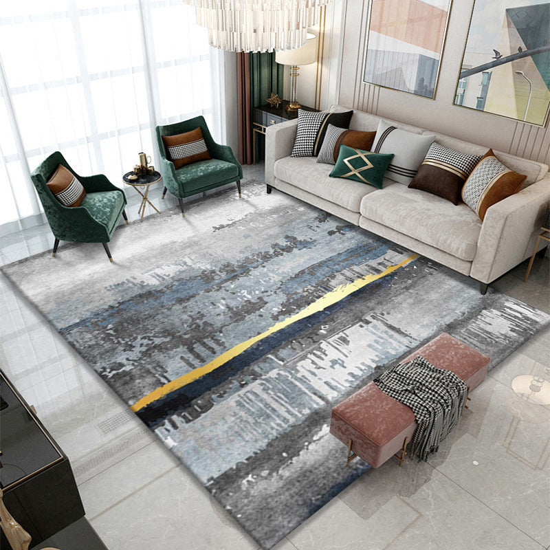 Licht grafisch modern tapijt polyester driehoek tapijt niet-slip achterste tapijt voor woonkamer
