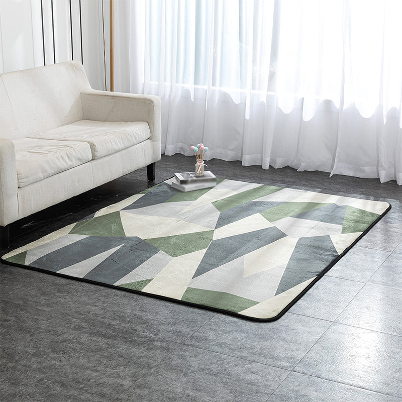 Bruin modern tapijten polyester kleur klontdapje niet-slip achterste tapijt voor woningdecoratie