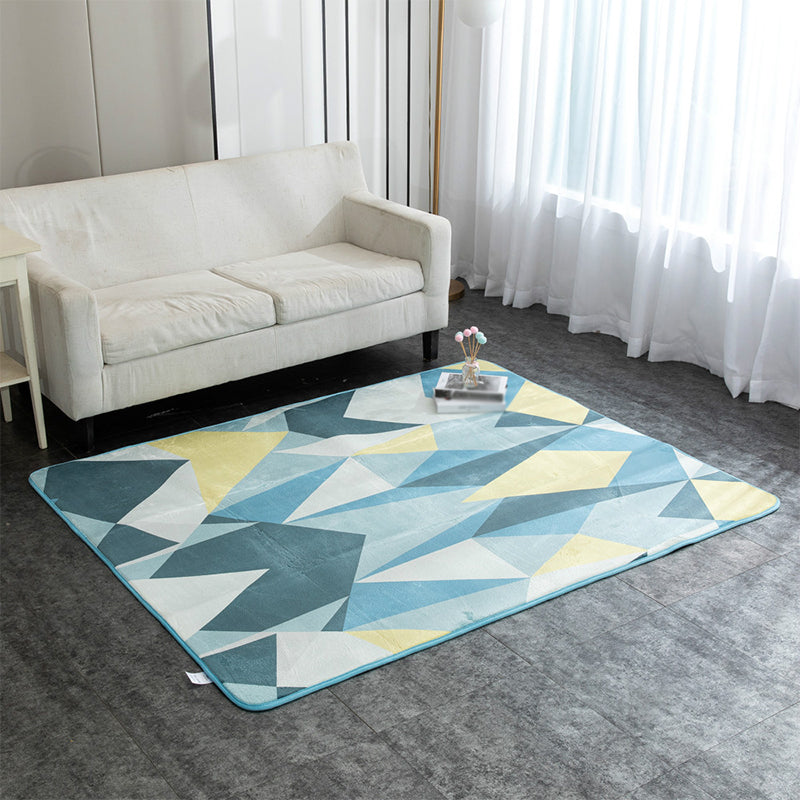 Bruin modern tapijten polyester kleur klontdapje niet-slip achterste tapijt voor woningdecoratie