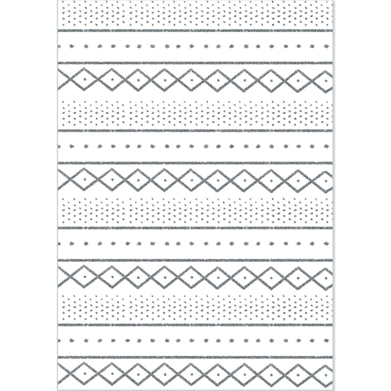 Beige Lijn Tapijten Polyester Modern Tapijt Non-Slip Backing Rug voor woonkamer