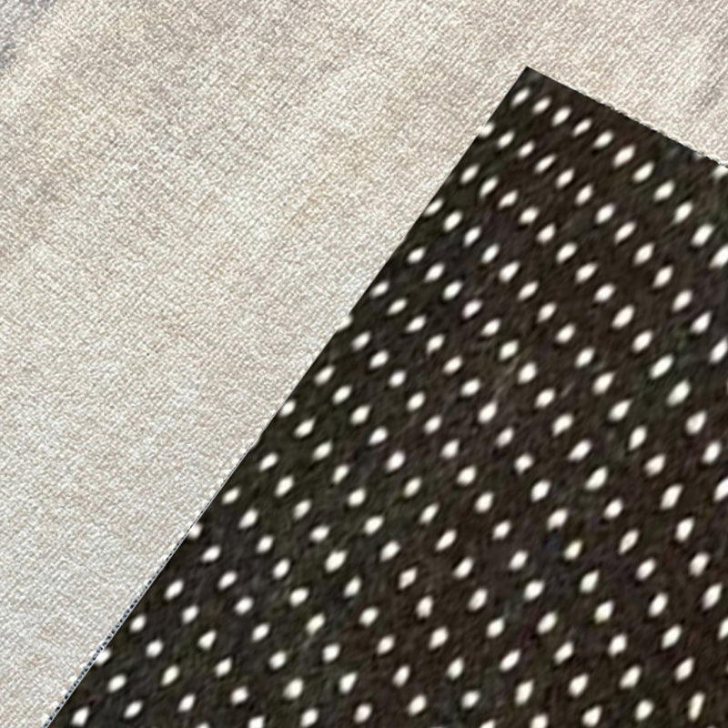 Modern Living Room Area Carpet Solid Color Polyester Area Rug Anti-Slip Easy Care Area Rug