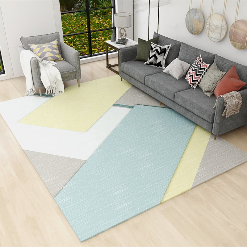 Simplicity Harlequin Printed Carpet Polyester Area Rug Stain Resistant Indoor Carpet for Living Room