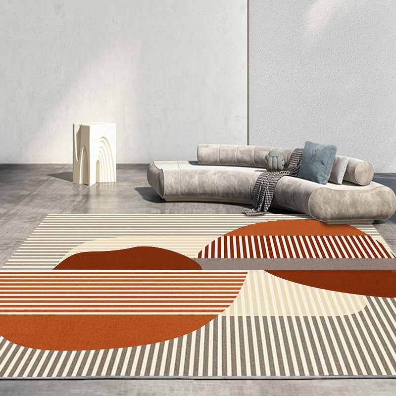 Simplicity Carpet Modern Indoor Rug Polyester Stain Resistant Area Rug for Living Room