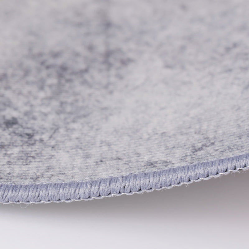 Grey Modern Area Carpet Geometric Pattern Polyester Area Rug Non-Slip Backing Rug for Living Room