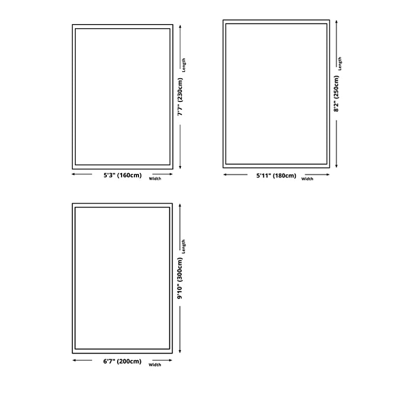 Grey Modern Area Carpet Geometric Pattern Polyester Area Rug Non-Slip Backing Rug for Living Room