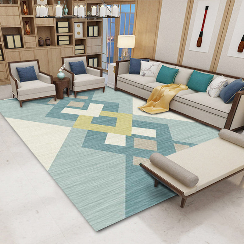 Brown Circle Rug Polyester Modern Area Rug Non-Slip Backing Rug for Living Room