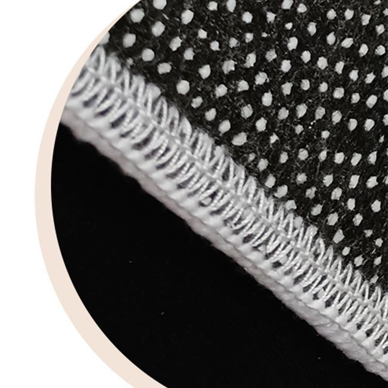 Brown Circle Rug Polyester Modern Area Rug Non-Slip Backing Rug for Living Room