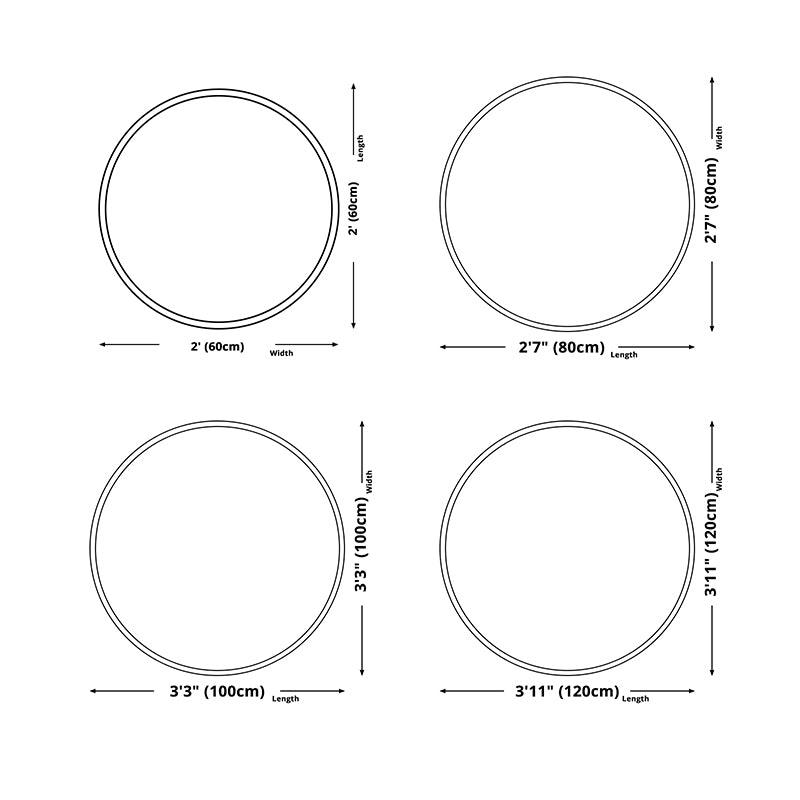 Round Modern Carpet Fancy Abstract Pattern Indoor Rug Polyester Non-Slip Area Rug for Living Room