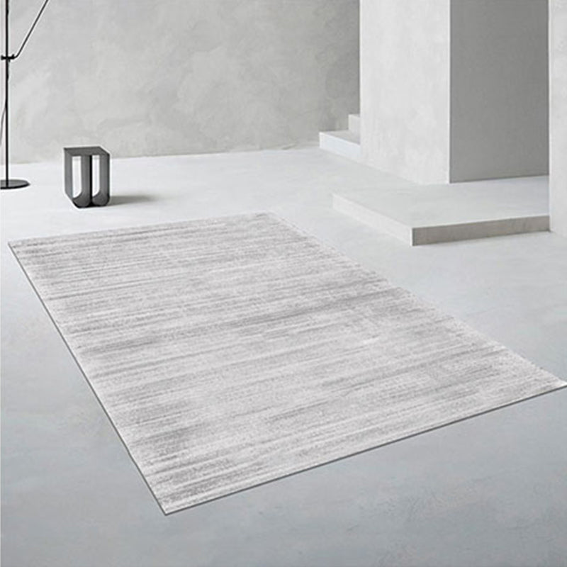 Grey Living Room Area Carpet Modern Tie-Dye Print Area Rug Polyester Stain Resistant Rug