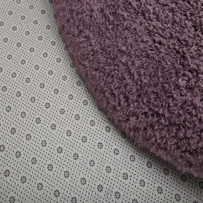 Purple Simple Rug Blending Pure Color Rug Non-Slip Backing Rug for Living Room