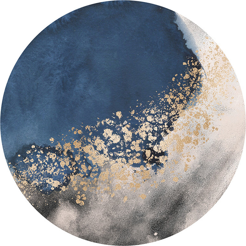 Blauw contrast kleurgebied tapijt modern polyester gebied tapijt anti-slip gemakkelijke tapijt tapijt voor woningdecoratie