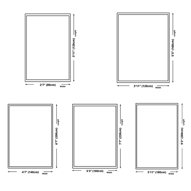 Modern Area Rug Novelty Geometric Pattern Carpet Living Room Polyester Rug with Non-Slip Backing