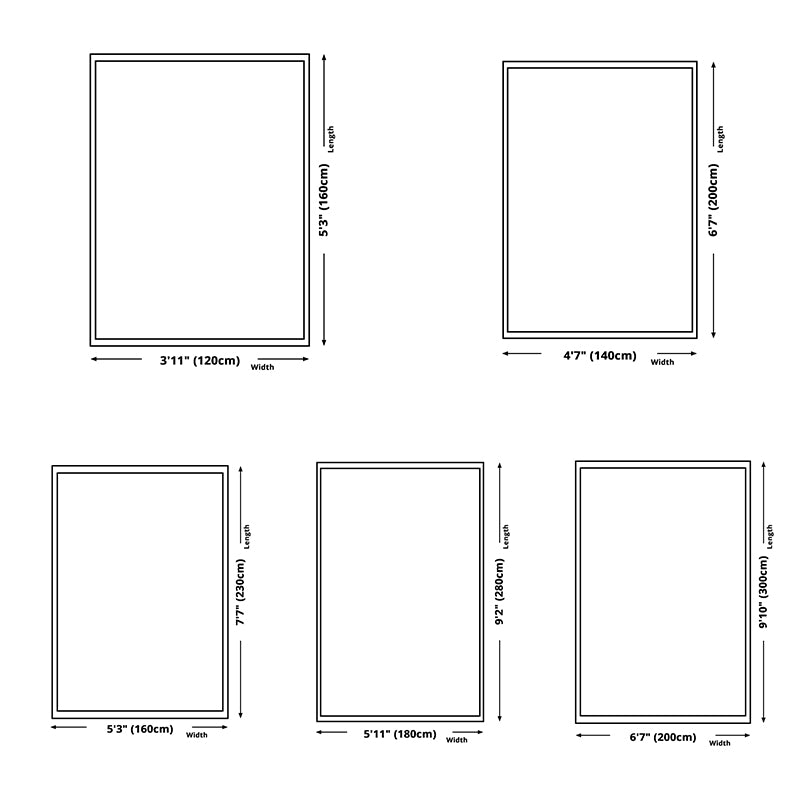 Orange Modern Rug Blending Striped Indoor Rug Non-Slip Backing Rug for Living Room