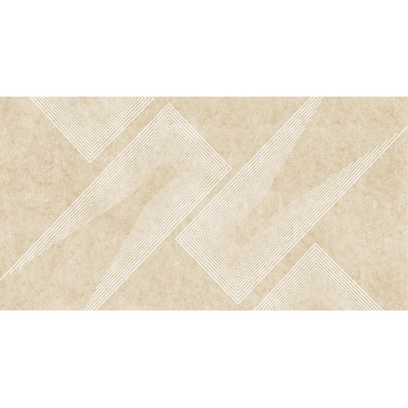 Apricot Modern Area Rug Stripe Pattern Polyester Area Carpet Anti-Slip East Care Rug for Bedroom