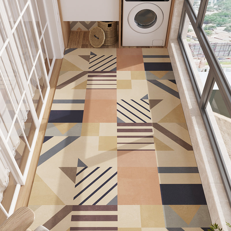Casual Geometric Pattern Carpet Polyester Rug Stain Resistant Indoor Rug for Home Decoration