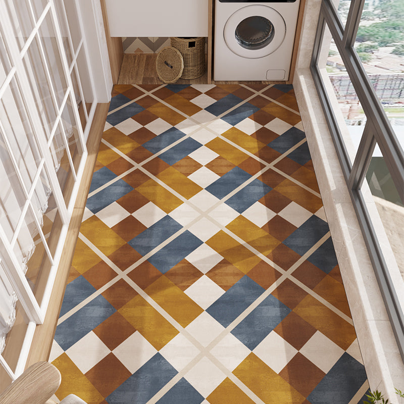 Casual Geometric Pattern Carpet Polyester Rug Stain Resistant Indoor Rug for Home Decoration