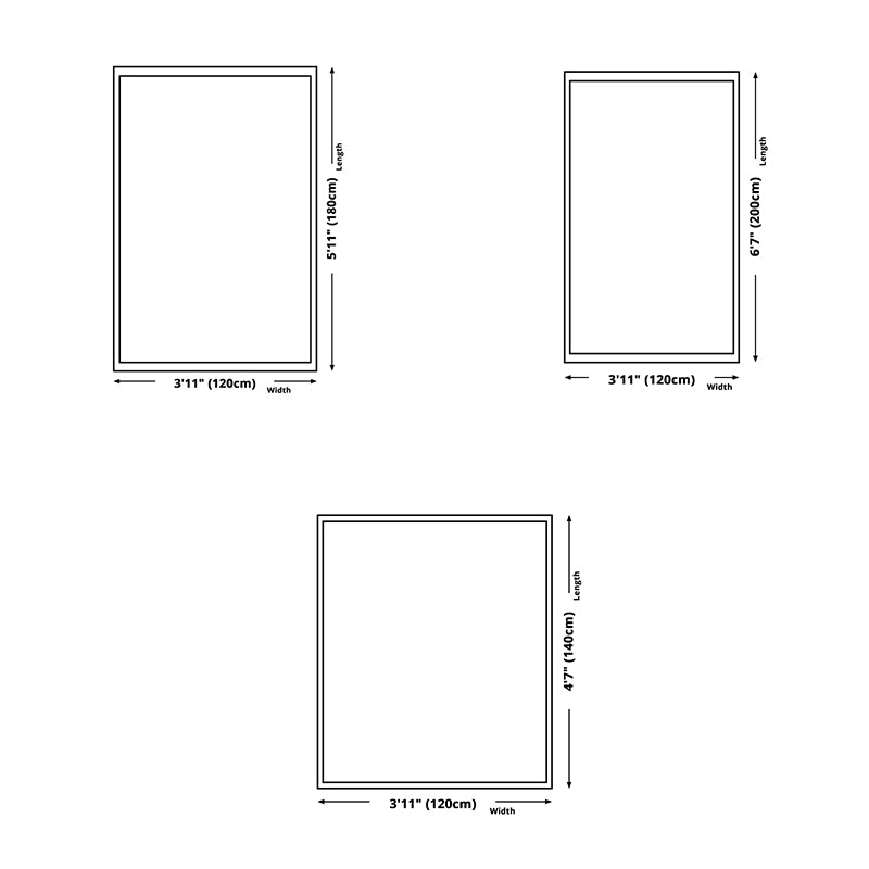 Casual Geometric Pattern Carpet Polyester Rug Stain Resistant Indoor Rug for Home Decoration