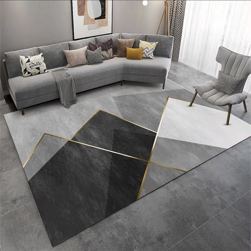 Natuurlijk geometrisch patroon tapijt polyester tapijtkleurige resistent binnen vloerkleed voor woningdecoratie