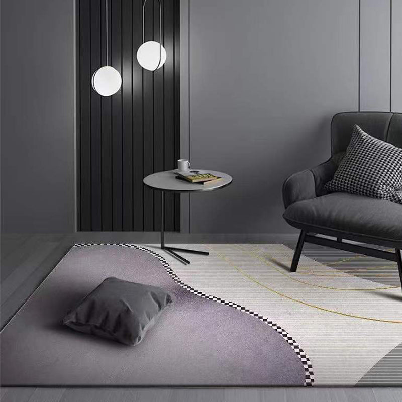 Hedendaagse matrixpatroon Tapijt Polyester Binnen Trut Petvriendelijk vloerkleed voor huizendecoratie