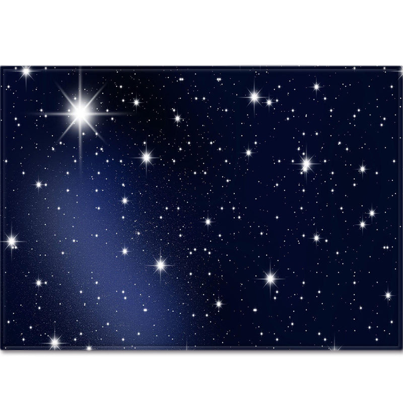 Navy Modern Area Tapijt Space Patroon Polyester Gebied Rug vlekbestendig vloerkleed voor thuisdecoratie