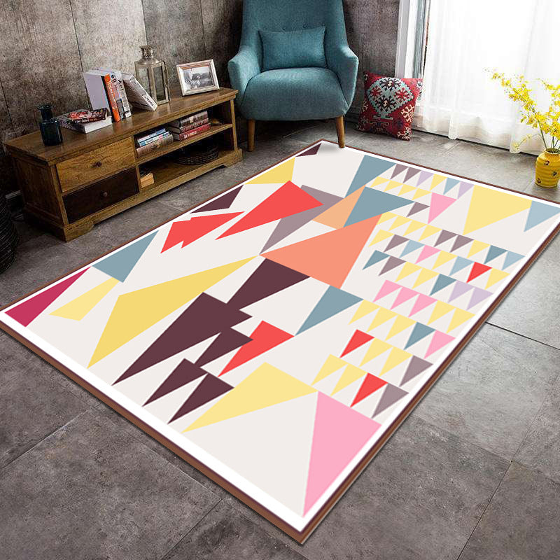 Modern geometrisch patroon Gebied Tapijt Modern Polyester Area Tapijt Anti-slip Tapijt voor woonkamer