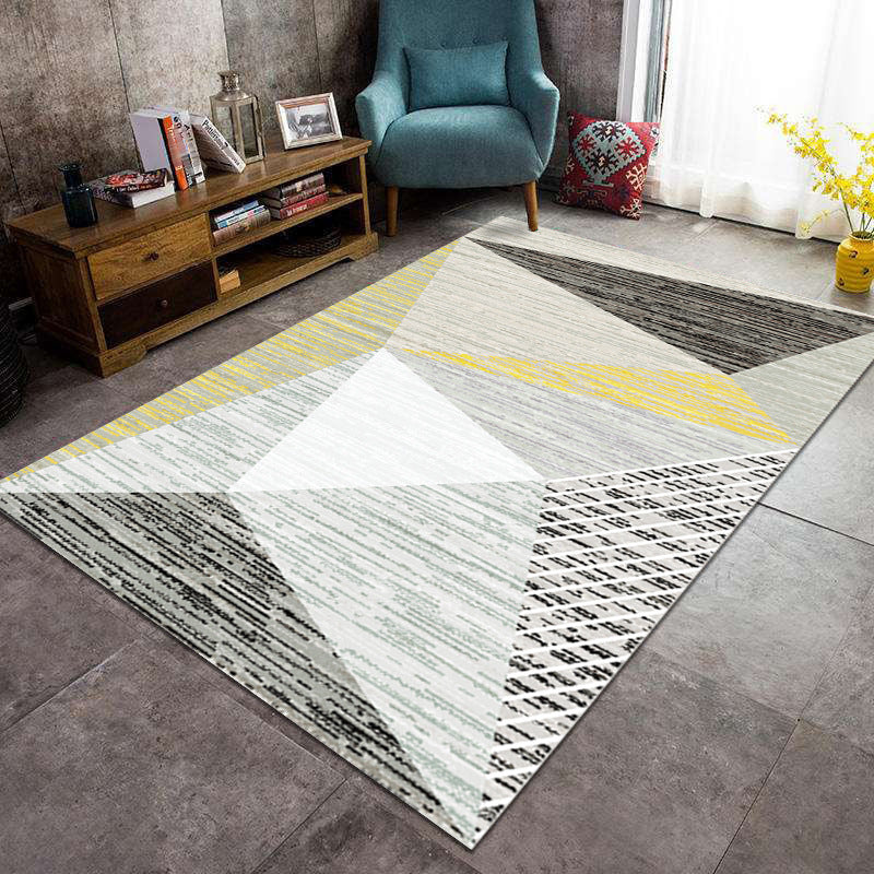 Modern geometrisch patroon Gebied Tapijt Modern Polyester Area Tapijt Anti-slip Tapijt voor woonkamer
