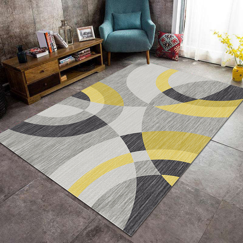 Modern geometrisch patroon Gebied Tapijt Modern Polyester Area Tapijt Anti-slip Tapijt voor woonkamer