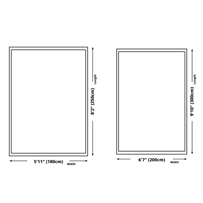 Apricot Simple Rug Blending Line Rug Non-Slip Backing Rug for Drawing Room