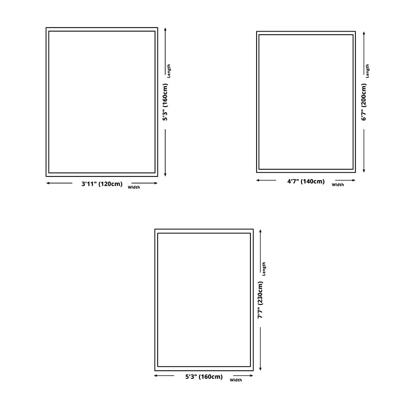 Zwart Modern Area Tapijt Geometrische print Polyester Area Tapijt Stain Reisistant Rug voor Home Decor