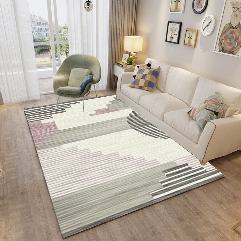Minimalistisch geometrisch bedrukt tapijten Polyester binnen tapijt vlekbestendig gebied tapijt voor woonkamer