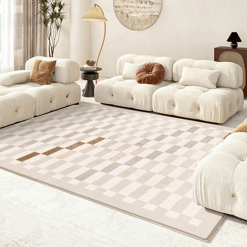 Minimalistisch grafisch patroon Tapijten Polyester binnen tapijt Tapijt Non-slip ruggebied Tapijt voor woonkamer