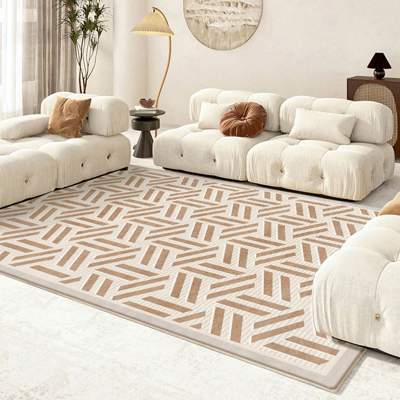 Minimalistisch grafisch patroon Tapijten Polyester binnen tapijt Tapijt Non-slip ruggebied Tapijt voor woonkamer
