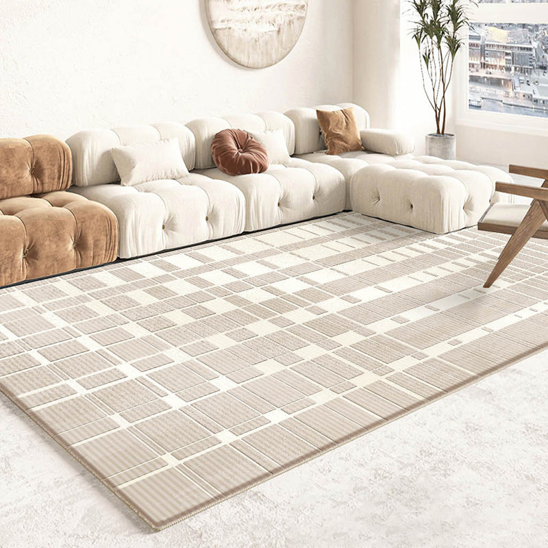 Minimalistisch grafisch patroon Tapijten Polyester binnen tapijt Tapijt Non-slip ruggebied Tapijt voor woonkamer