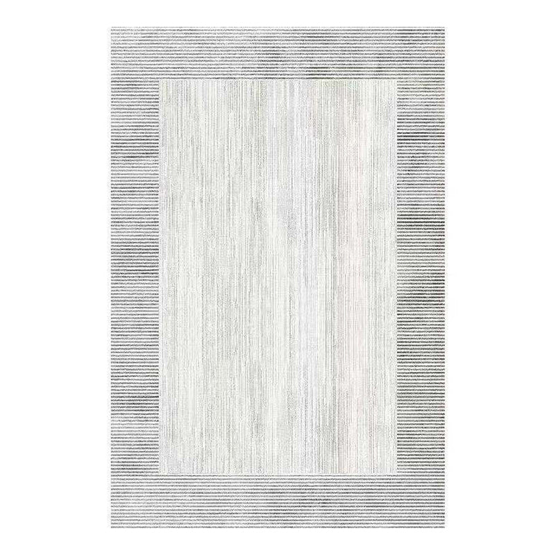 Light Gray Industrial Rug Polyester Line Indoor Rug Stain Resistant Rug for Drawing Room