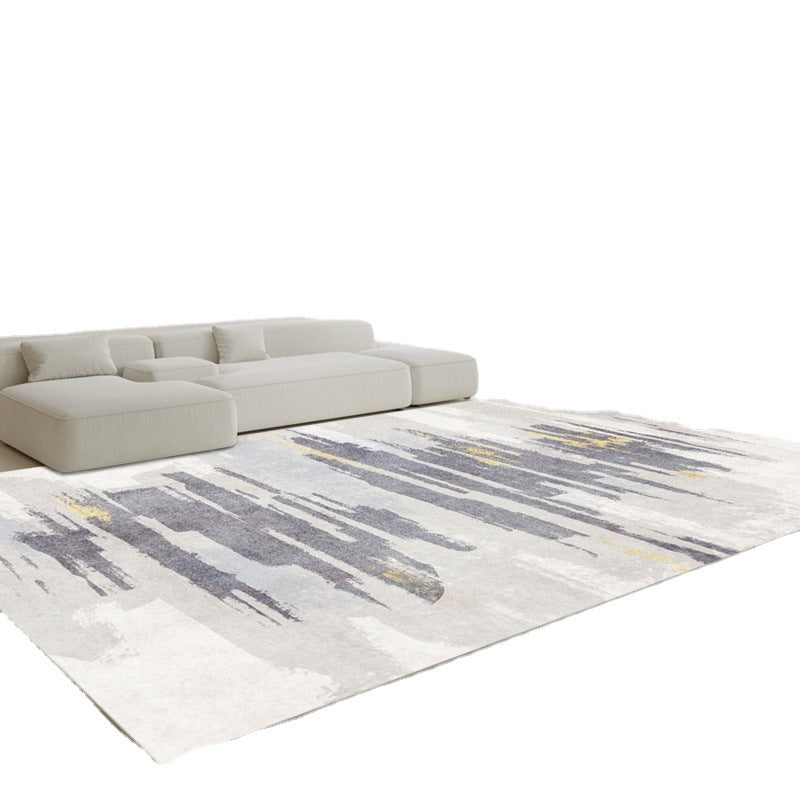 Lichtgrijs modern tapijt gemengd grafisch vloerkleed niet-slip achterste tapijt voor woningdecoratie