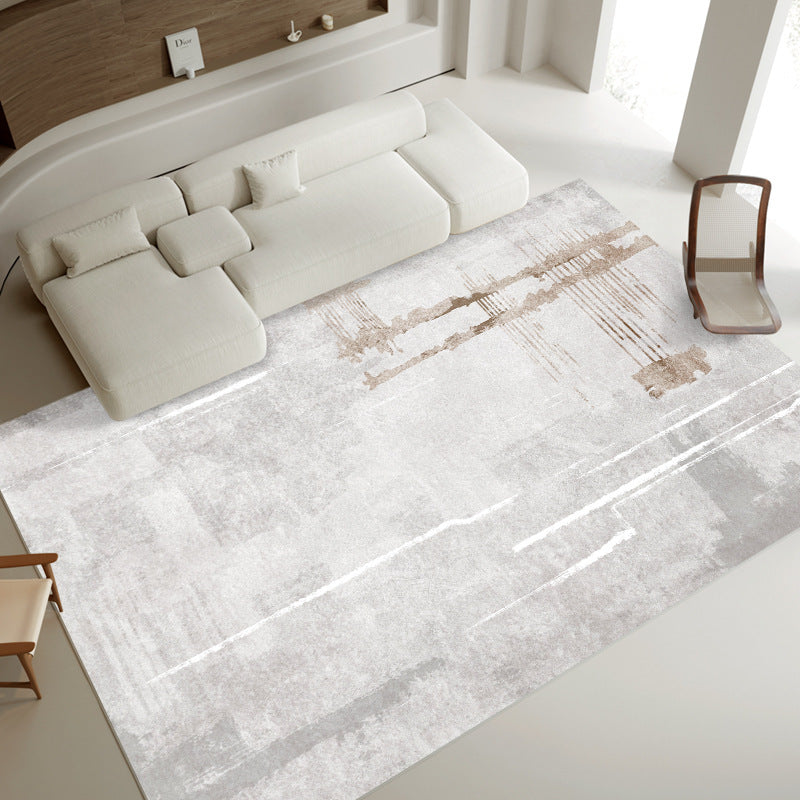 Lichtgrijs modern tapijt gemengd grafisch vloerkleed niet-slip achterste tapijt voor woningdecoratie