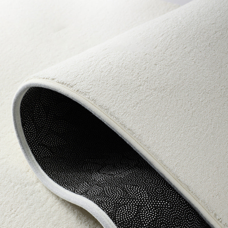 Apricot Modern Rug Polyester Striped Indoor Rug Non-Slip Backing Rug for Living Room