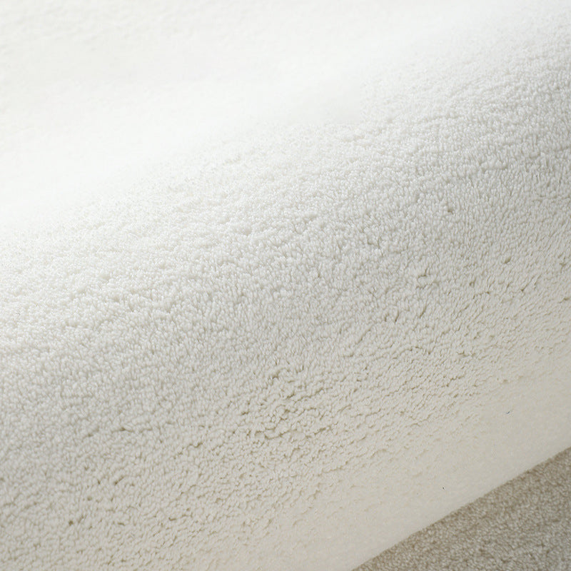 Apricot Modern Rug Polyester Striped Indoor Rug Non-Slip Backing Rug for Living Room