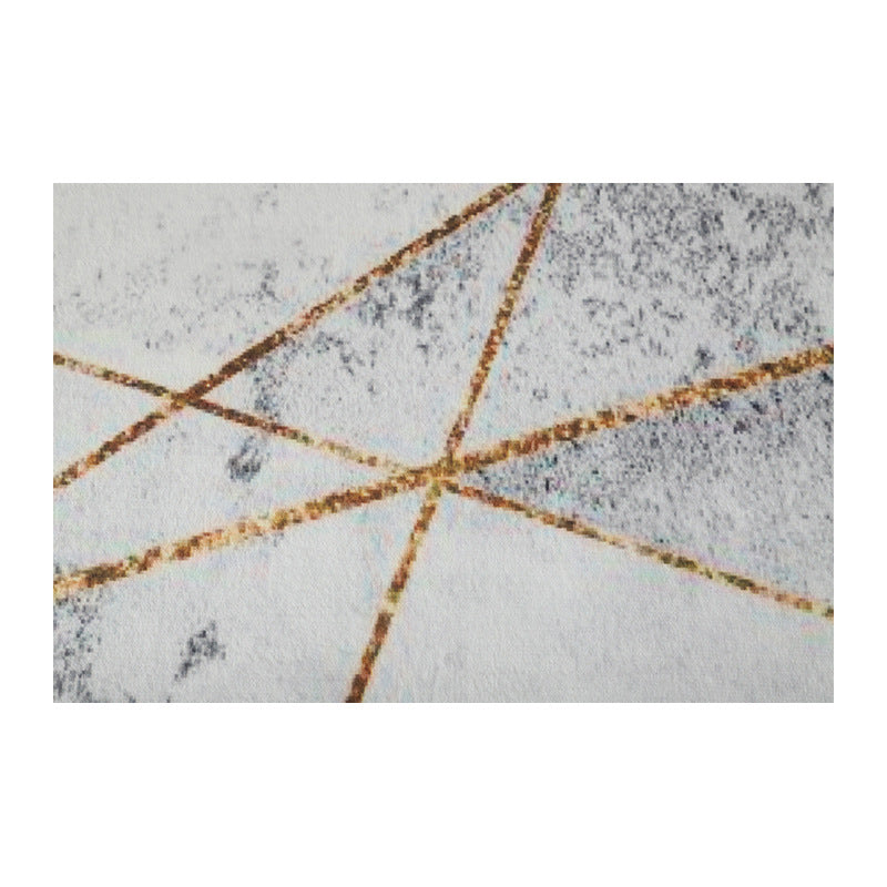 Grijs modern vloerkleed Polyester geometrisch patroon gebied tapijt niet-slip achterste tapijt voor woningdecoratie