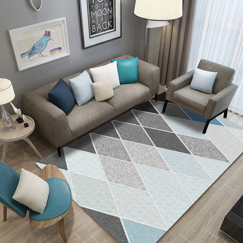 Geel modern tapijten polyester grafisch vloerkleed niet-slip achterste tapijt voor woningdecoratie