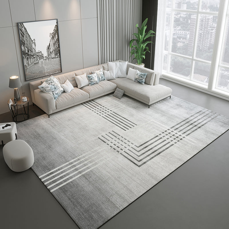 Casual huizen Decoratie Tapijt Grijze geometrie Print tapijt polyester Polyester Niet-slip achtergrondgebied Tapijt