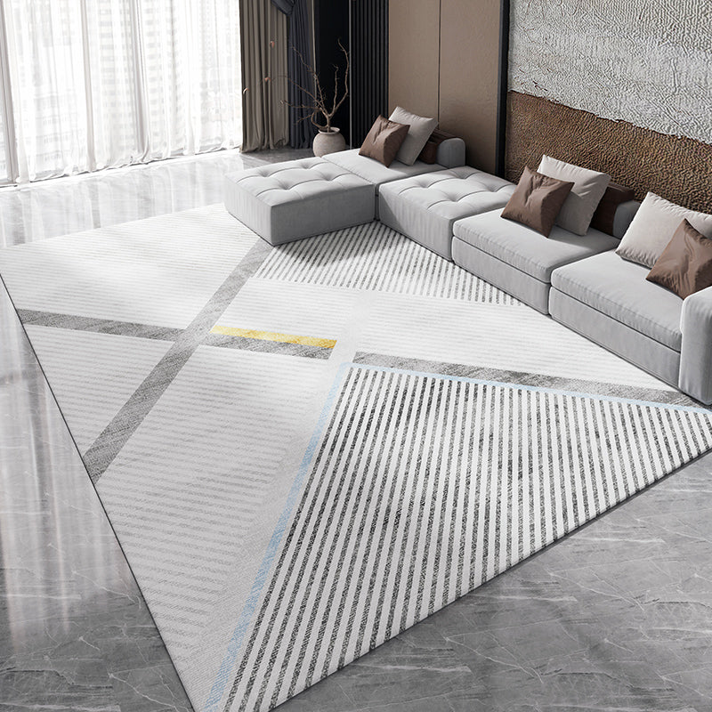 Casual huizen Decoratie Tapijt Grijze geometrie Print tapijt polyester Polyester Niet-slip achtergrondgebied Tapijt