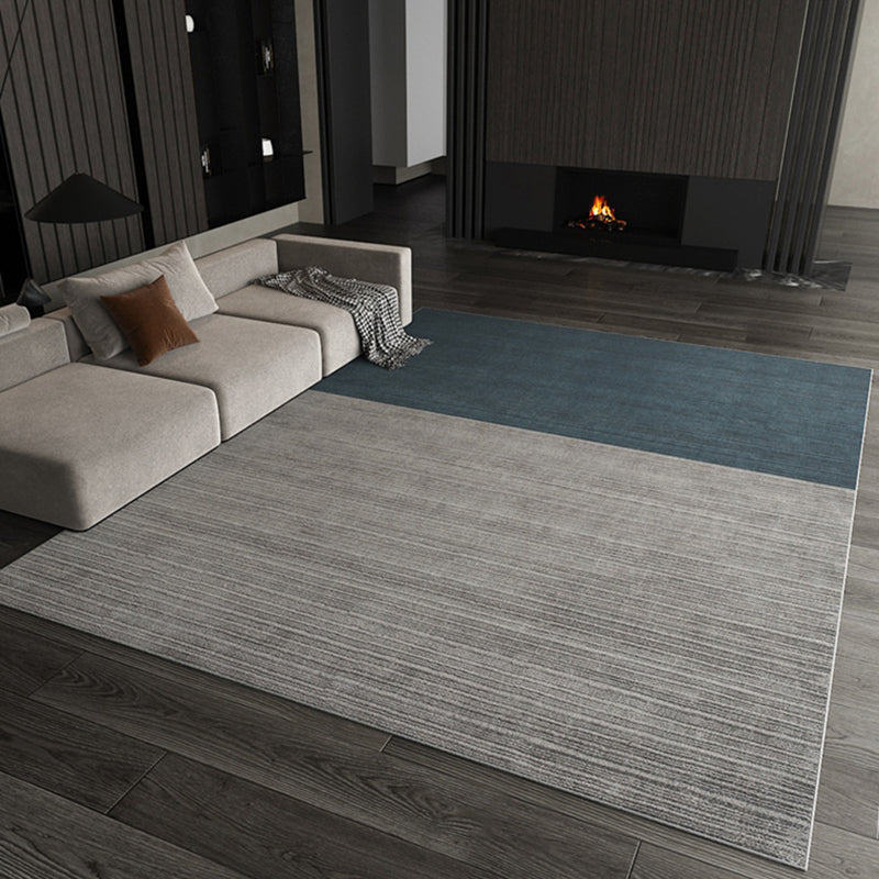 Chique moderne tapijt Solid Color Polyester Area Rug Stain Resistant Area Tapje voor woonkamer