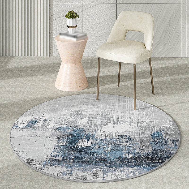 Grijs modern gebied tapijt polyester geometrische print tapijt tapijt niet-slip achtergrondgebied vloerkleed voor woningdecoratie
