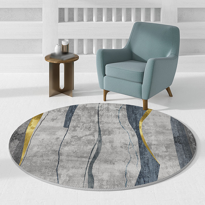 Grijs modern gebied tapijt polyester geometrische print tapijt tapijt niet-slip achtergrondgebied vloerkleed voor woningdecoratie