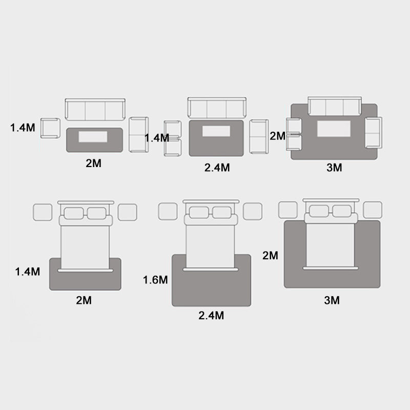 Grey Modern Area Carpet Polyester Geometric Print Rug Non-Slip Backing Area Rug for Home Decor