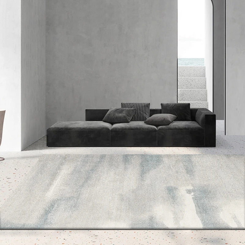 Grijs modern tapijt geometrisch patroon polyester gebied tapijt niet-slip achterste tapijt voor woonkamer